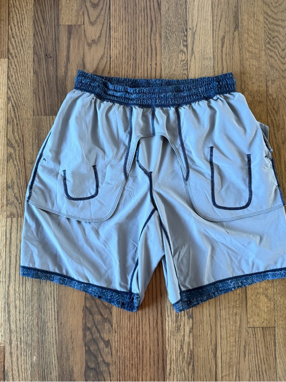 Lululemon Men's Pace Breaker Linerless Short Blue Multi Size M - Picture 12 of 15